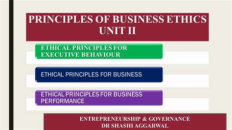 Principles Of Business Ethics Youtube