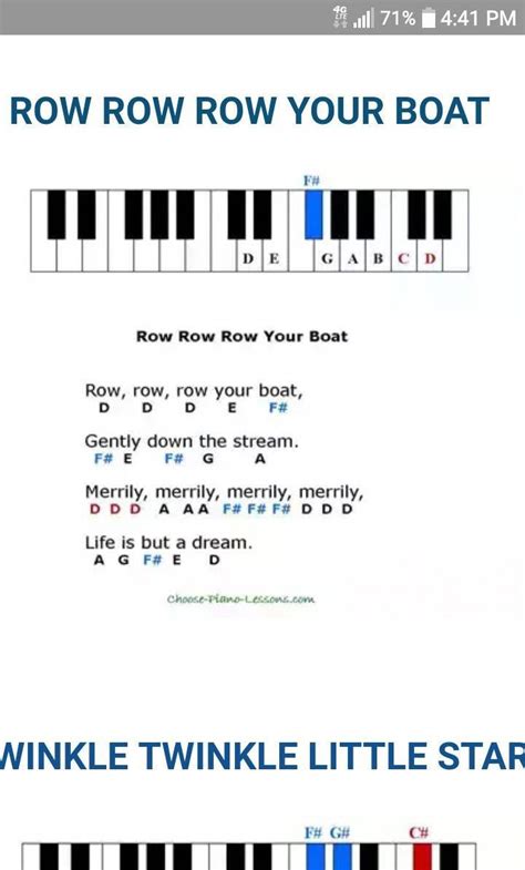 Piano Nursery Rhymes Sheet Music Incy Wincy Spider First Nursery