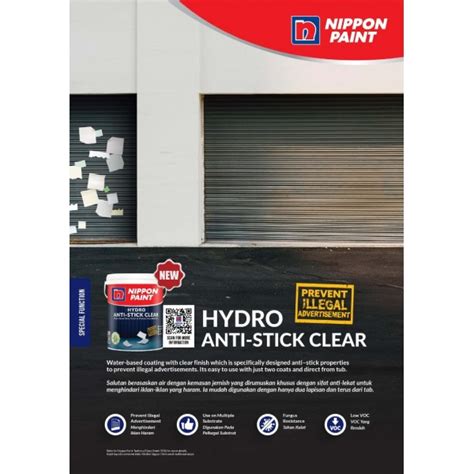 Nippon Paint Hydro Anti Stick Clear Water Based Clear Finish To Protect