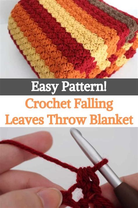 Easy Pattern! Crochet Falling Leaves Throw Blanket