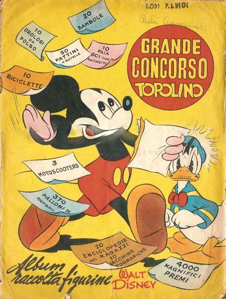 Scambio Figurine E Card Collezionismo Topolino Rivista Di Fumetti