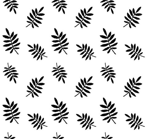 Premium Vector Vector Seamless Pattern Of Hand Drawn Doodle Leaf