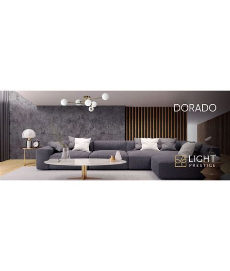 Lampa sufitowa DORADO 6 złota LP 002 6C Light Prestige