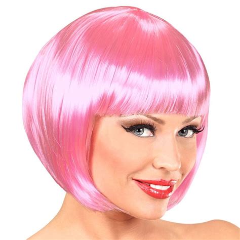 Pink Babe Bob Wig Party Delights