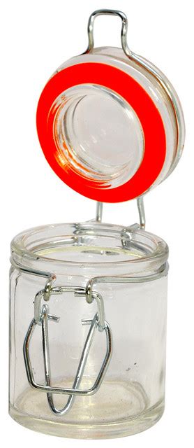 Nostalgic Clamp Lid Glass Mason Jar 8 5 Oz 10 Count Box Farmhouse Kitchen Canisters And Jars