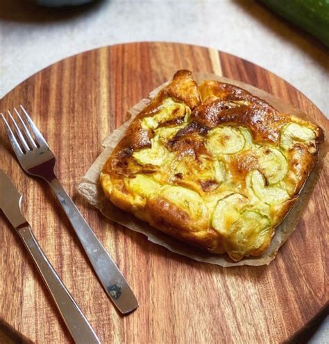 Recette Clafoutis aux courgettes chèvre et miel Francine