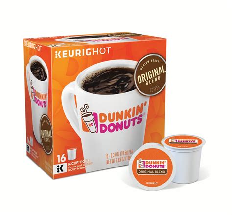 Dunkin Donuts Original Blend Medium Roast Coffee Keurig Single Serve K Cup Pods 16 Count