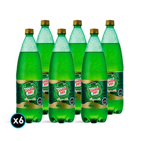 Caja Canada Dry Lt X Bebida Canada Dry Ginger Ale Lts