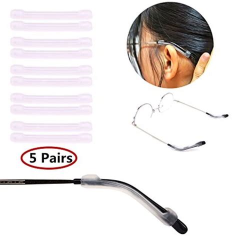 Yr Soft Silicone Eyeglasses Temple Tips Sleeve Retainer Anti Slip