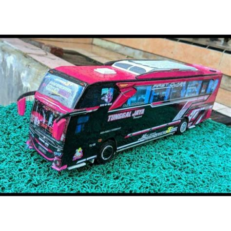 Jual Miniatur Bus Tunggal Jaya BLACK PINK JB3 1/50 \ Paperbus / papercraft DIY | xs.ion | Shopee ...