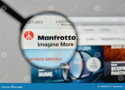 Milan Italy November 1 2017 Manfrotto Logo On The Website H