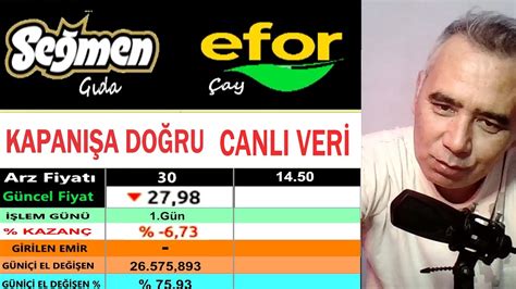 Halka Arz Güncel Verileri Seğmen Gıda Canlı Analiz Efor Çay Son