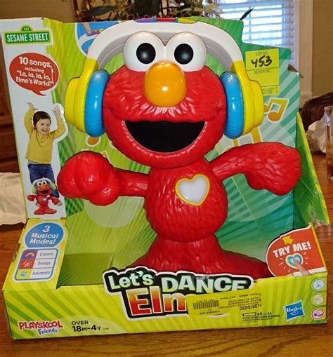 SESAME STREET LET'S DANCE ELMO 12-INCH ELMO TOY (New Damaged Box Return ...