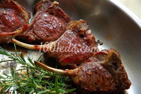 Баранья котлета на кости с орегано и перцем - Вкусные котлеты от 1001 ЕДА