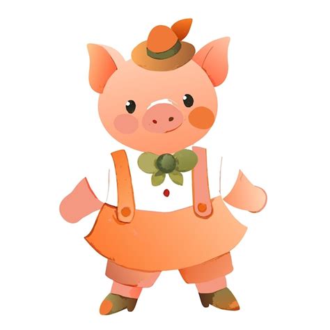 Premium Vector Cute Pig Watercolor