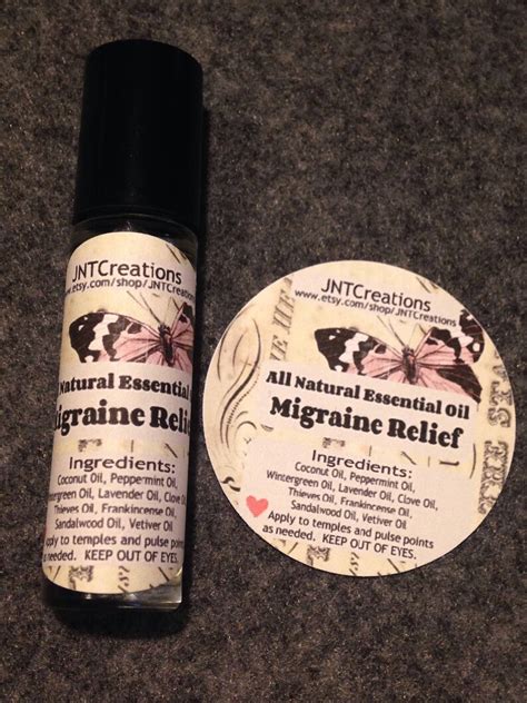 Migraine Relief Roll On All Natural Migraine Relief Etsy