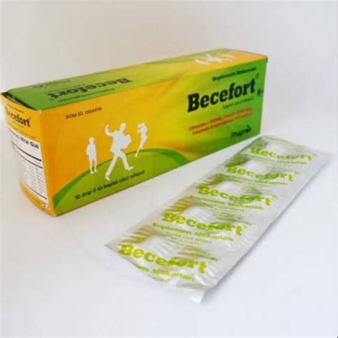 Jual Becefort Strip Tablet Shopee Indonesia