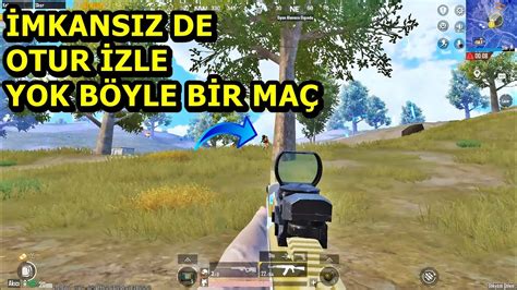 İMKANSIZ DE OTUR İZLE BU MAÇA BAYILACAKSINIZ SOLO SQUAD PUBG MOBİLE