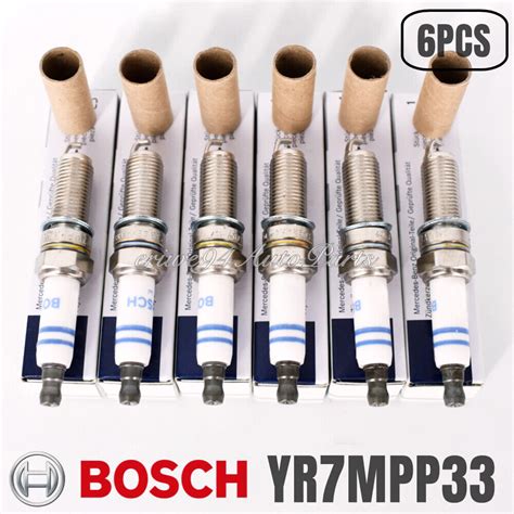 Pcs Bosch Yr Mpp Spark Plugs For Mercedes Benz Double Platinum