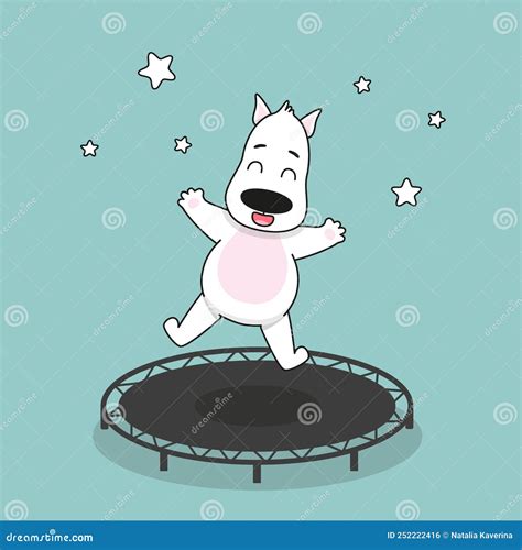 Trampoline Jumping Icons Acrobatics Signs Sports Jumping On A