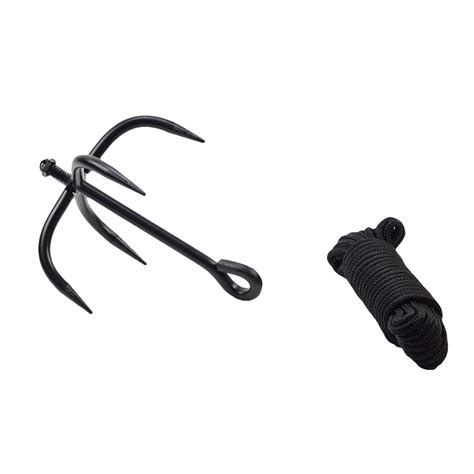 Tactical Climbing Ninja Grappling Hook Heavy Duty 35 Rope Bushcraft