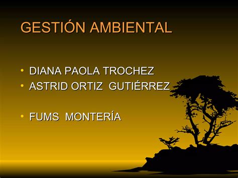 La Gestion Del Medio Ambiente PPT