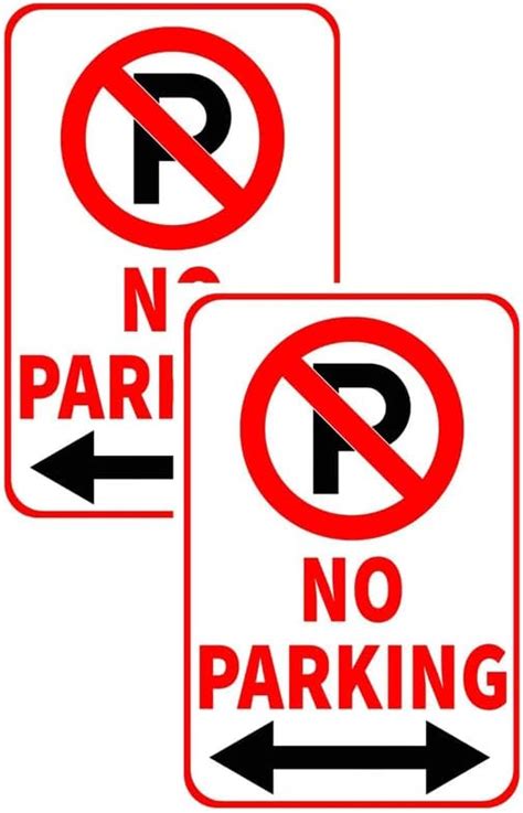 VAAIMAI No Parking 8X12 Inch Do Not Park Vehicle In Front Of Gate Sign