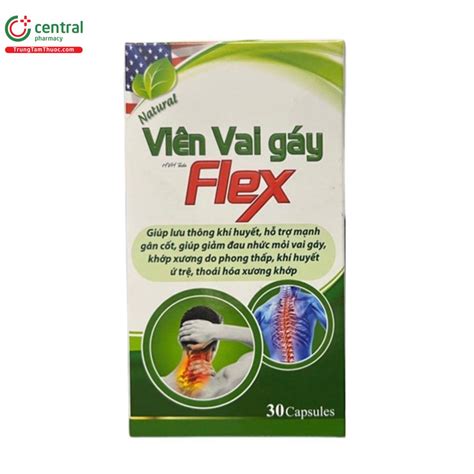 Thuốc Viên Vai gáy Flex - Hỗ trợ mạnh gân cốt, giảm đau mỏi vai gáy