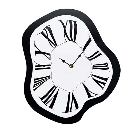 Deevoka Creative Melting Clock Distorted Wall Clock Modern Interior