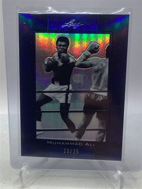 Leaf Metal Ali Blue Prismatic Muhammad Ali For Sale