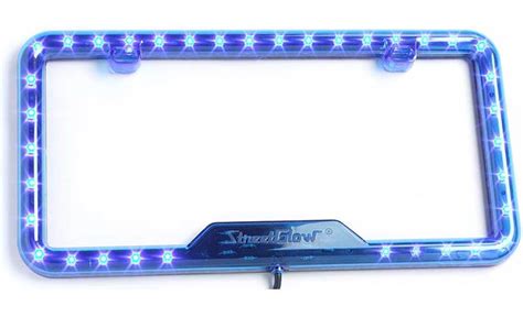 StreetGlow LED License Plate Frame (Neon Blue) Available in 3 colors at ...