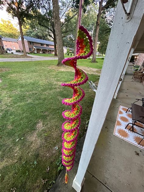 Crochet Wind Spinner Etsy