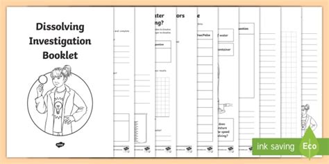 Dissolving Experiments Ks2 Investigation Worksheet