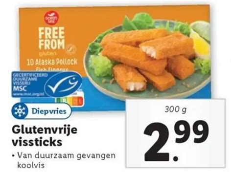 Glutenvrije Vissticks Aanbieding Bij Lidl