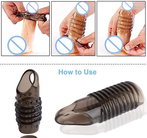 New Soft Realistic Sleeve Extender Sheath For Men Male Enhancement Extension Sleeve Massage