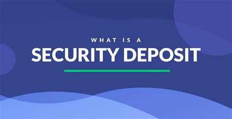 What Is A Security Deposit Definition And Examples