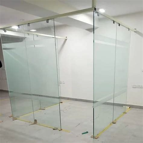 10mm Plain Tuff Office Glass Partition At Rs 380 Sq Ft Glass Partition In Ghaziabad Id