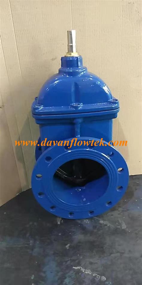 Din Standard Pn Rubber Wedge Dn Handwheel Operated Flanged Wras