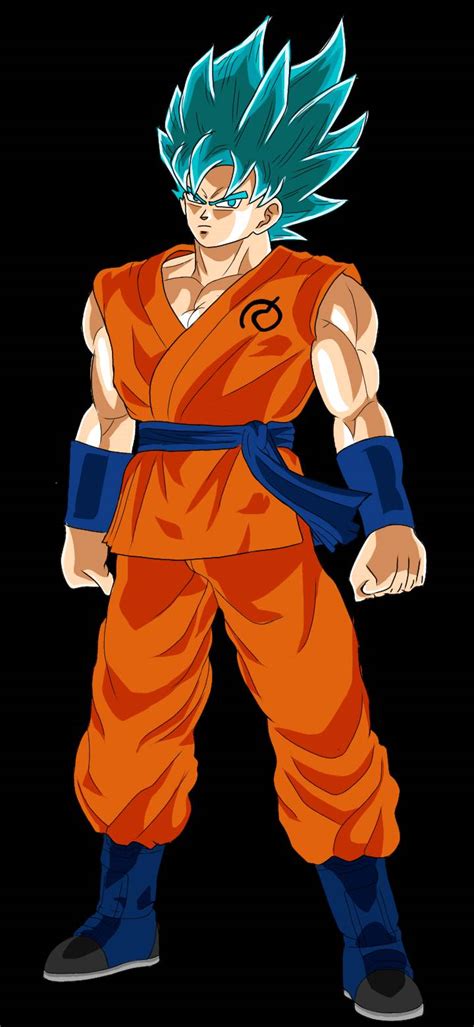 Super Saiyan Blue Goku Whis Gi Render By Dzemalunatic On Deviantart