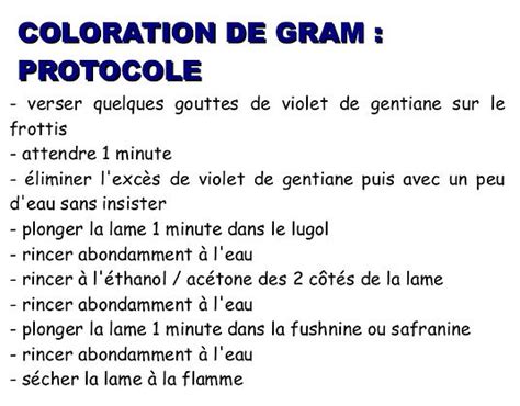 Coloration De Gram Tpe Peremption