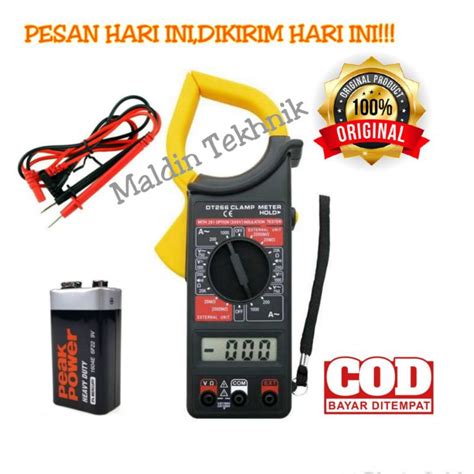 Jual Tang Ampere Digital Clamp Multimeter Alat Ukur Arus Listrik Dt