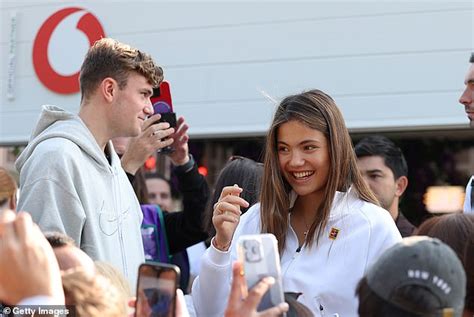 British Tennis Star Emma Raducanu Poses For Photoshoot With Evian At