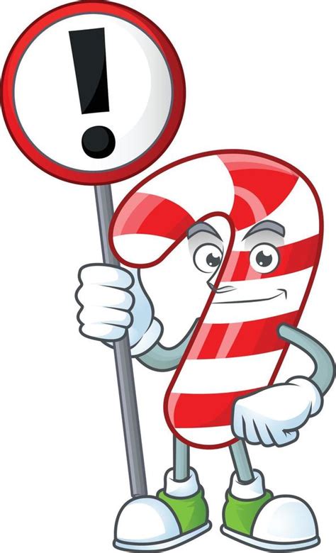 Christmas candy cane cartoon 19523496 Vector Art at Vecteezy