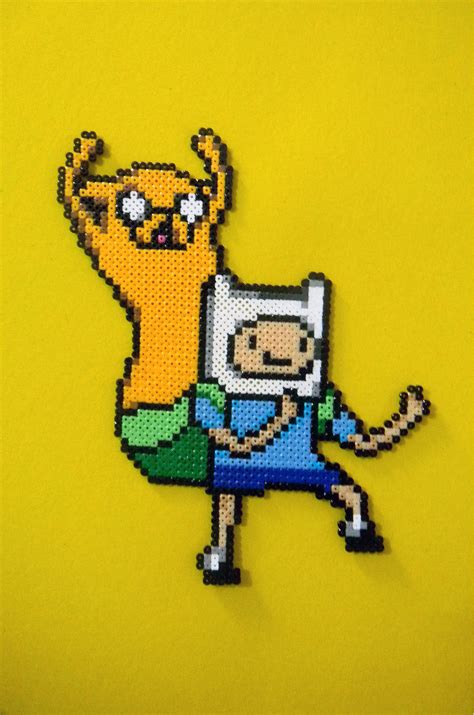 Aventure Time Finn And Jake Perler Beads By Emelyjensen On DeviantART