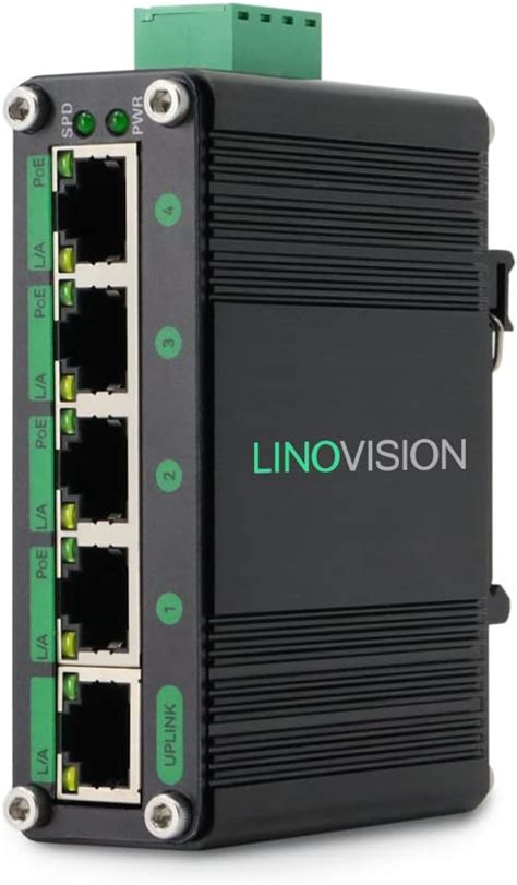 Linovision Industrial Ports Gigabit Solar Poe Switch With Dc V V