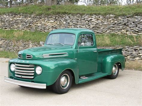 1950 Ford F 1 Pickup 10350 Miles Green V 8 Ps Pb Ac 8 Cyl 5 Speed