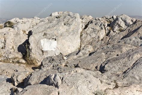 Ancient law court of Areopagus rock at Athens, Greece — Stock Photo ...