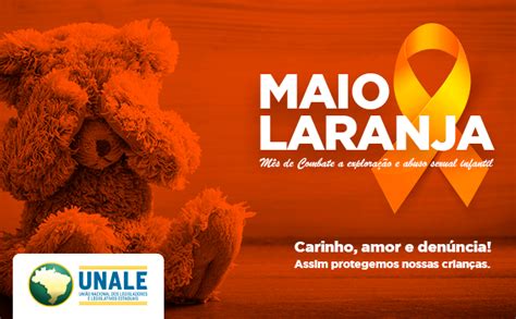 Maio Laranja Unale Apoia Campanha De Combate Ao Abuso E Explora O