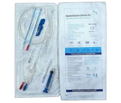 Polyurethane Double Lumen Hemodialysis Catheter Kit At Piece In