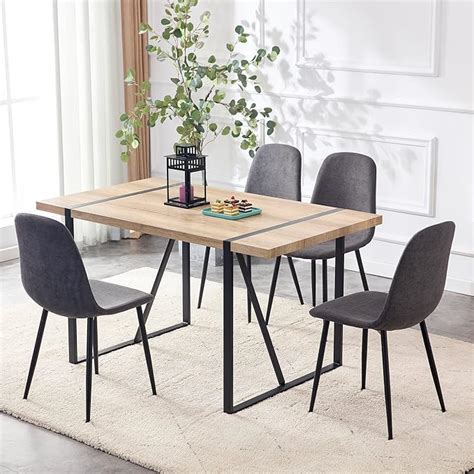 Amazon Gopop 5 Piece Dining Table Set Modern Dining Chairs Set